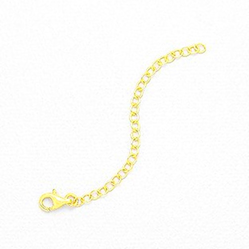 18K Yellow Gold Over Sterling Silver Necklace Extenders or Bracelet