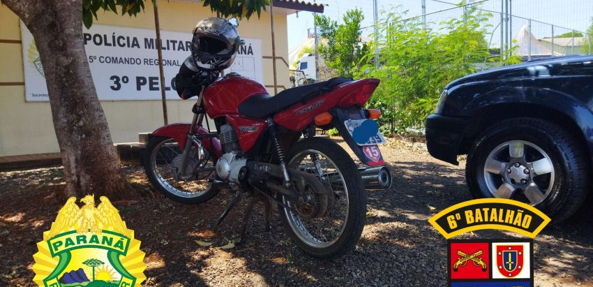 Moto é apreendida em Capitão por adulteração de identificação