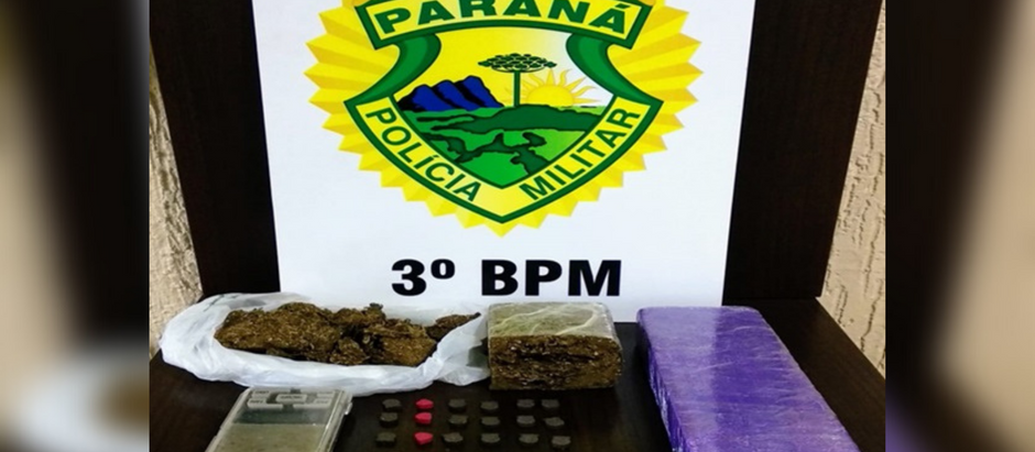 Menor com 1 kg de maconha e ecstasy é apreendido pela ROCAM