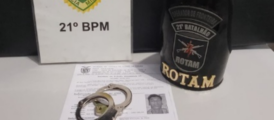 Homem é preso através de mandado pela ROTAM por roubo agravado