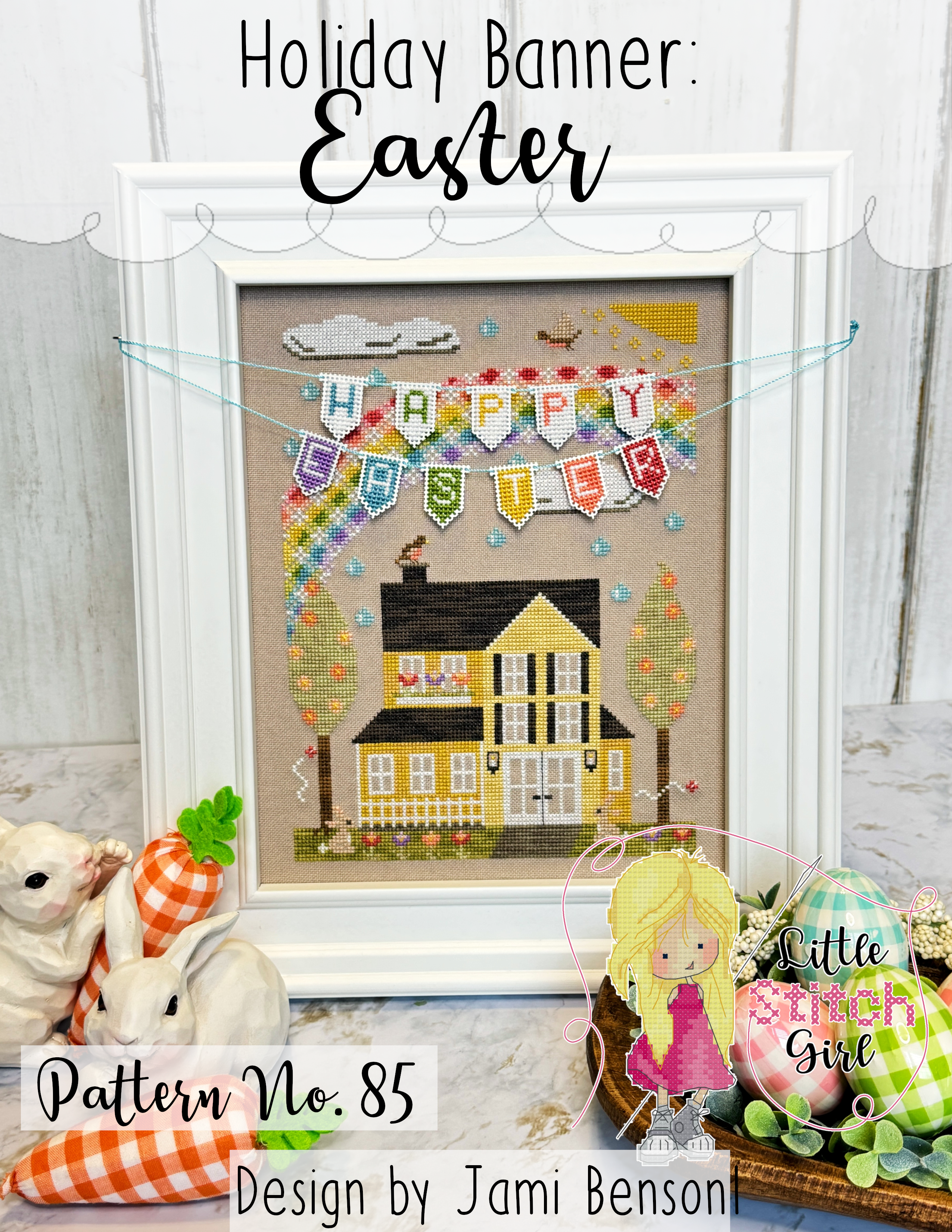Little Stitch Girl - Holiday Banner: Easter
