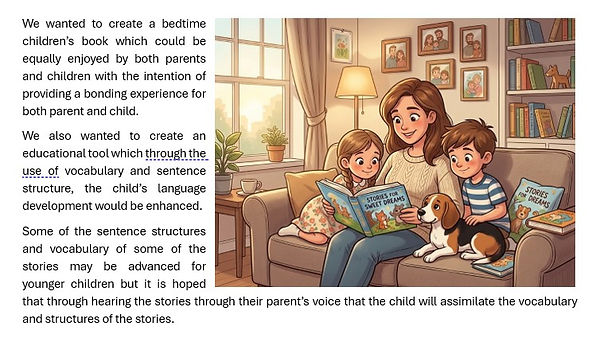Mother sitting on a couch with her two children while reading a gook to them.