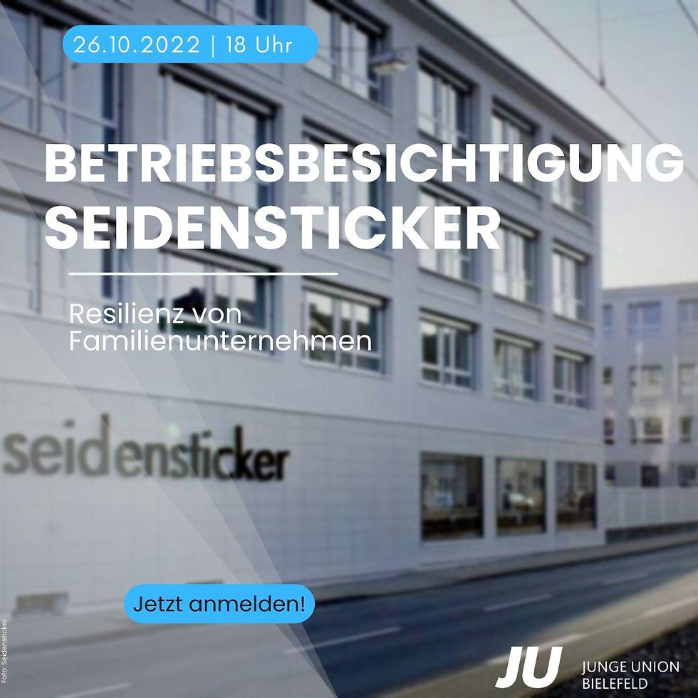Betriebsbesichtigung beim Bielefelder Traditionsunternehmen Seidensticker 