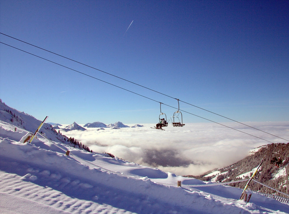 Au coeur des pistes de ski à thollon