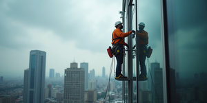 Trabalho de impermeabilização e pintura de fachadas VPRO