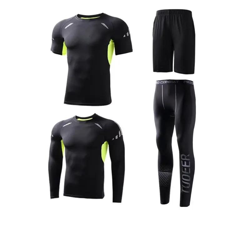 Thumbnail: Reflective Sports Suit Men Running Set