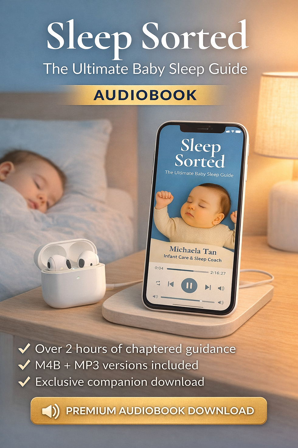 baby sleep training audiobook sleep sorted by Michaela Tan