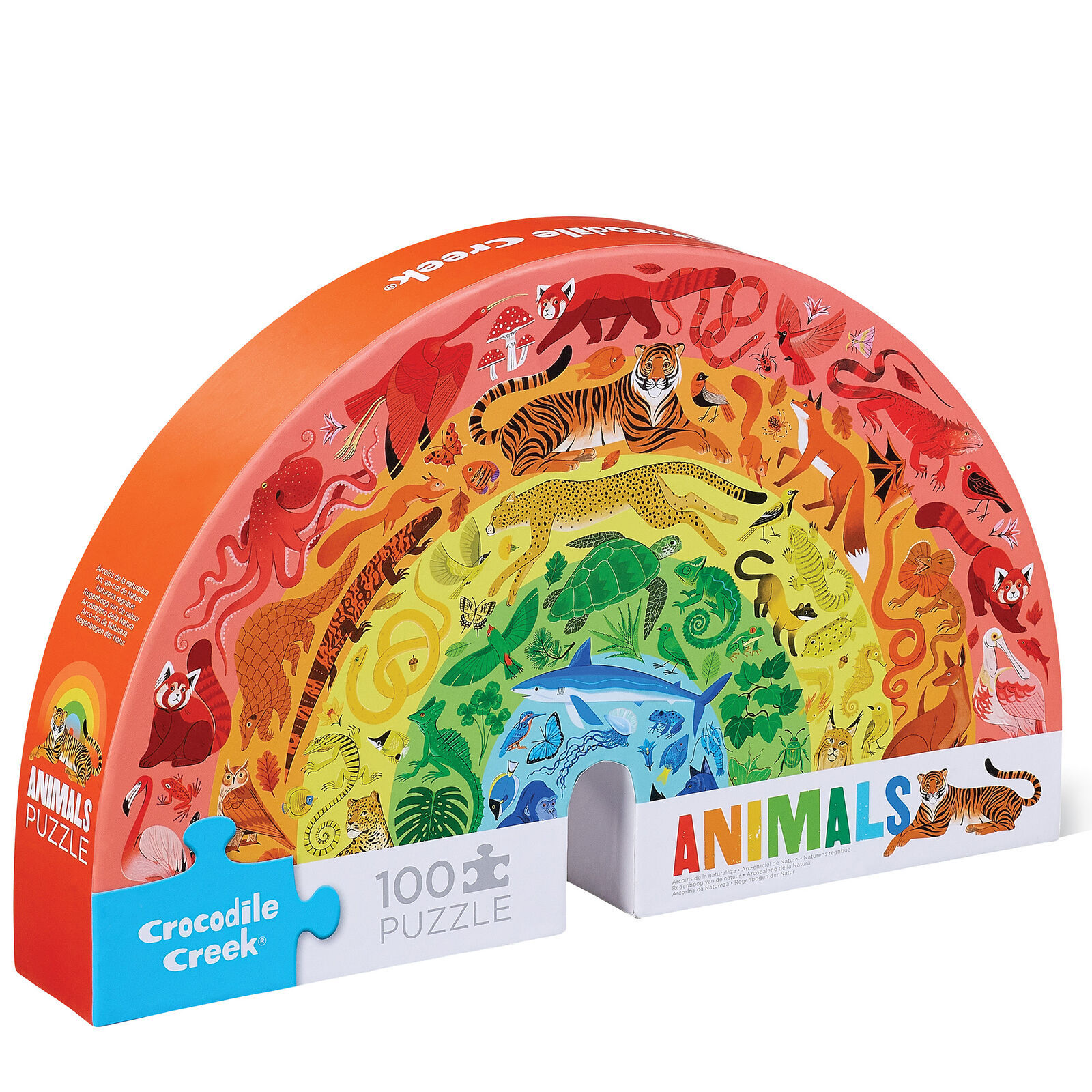 Crocodile Creek 100pc Rainbow Animals