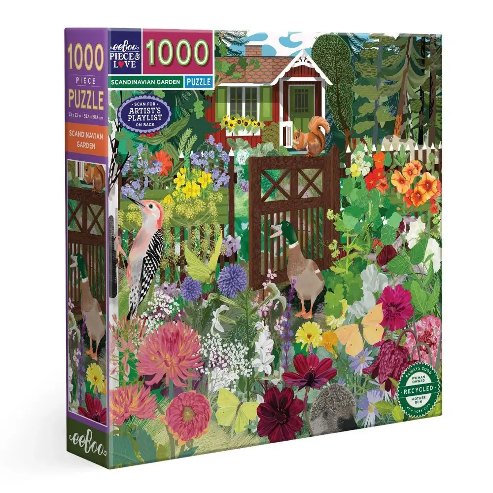 Eeboo 1000pc Scandinavian Garden