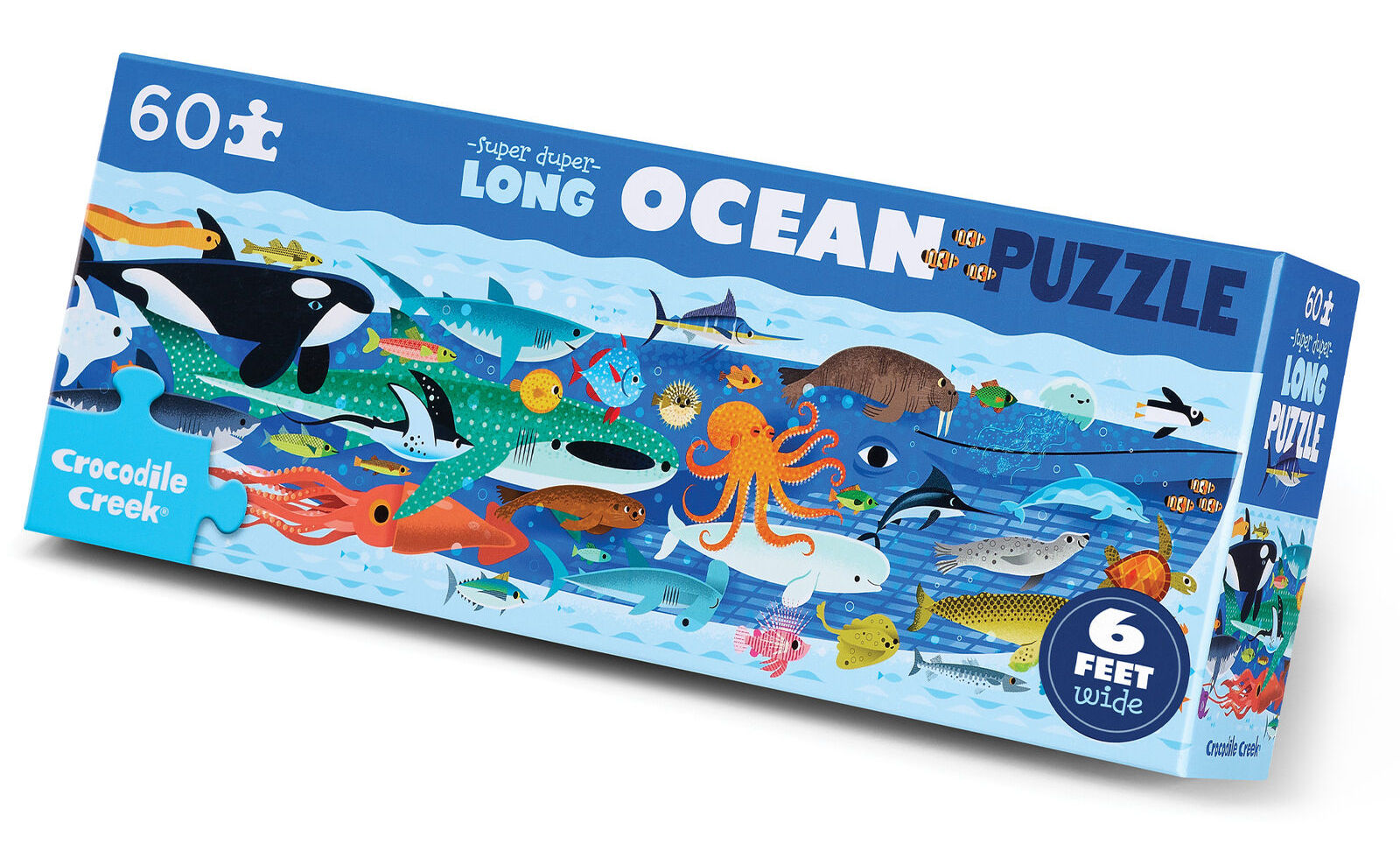 Crocodile Creek 60pc Super Super Long Puzzle Ocean