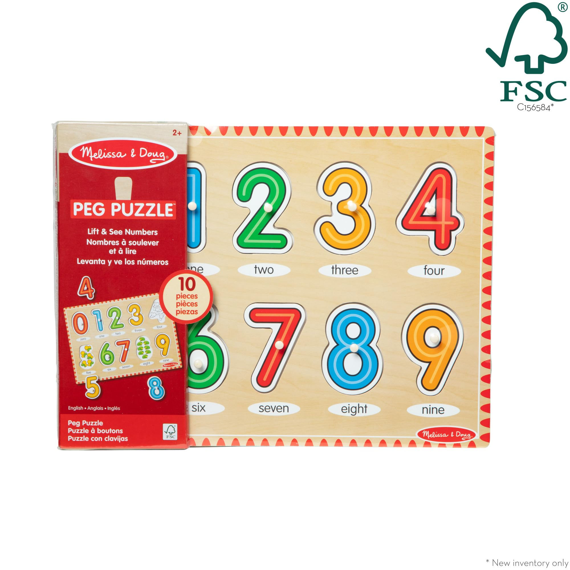 Melissa and Doug See Inside Numbers Peg Puzzle