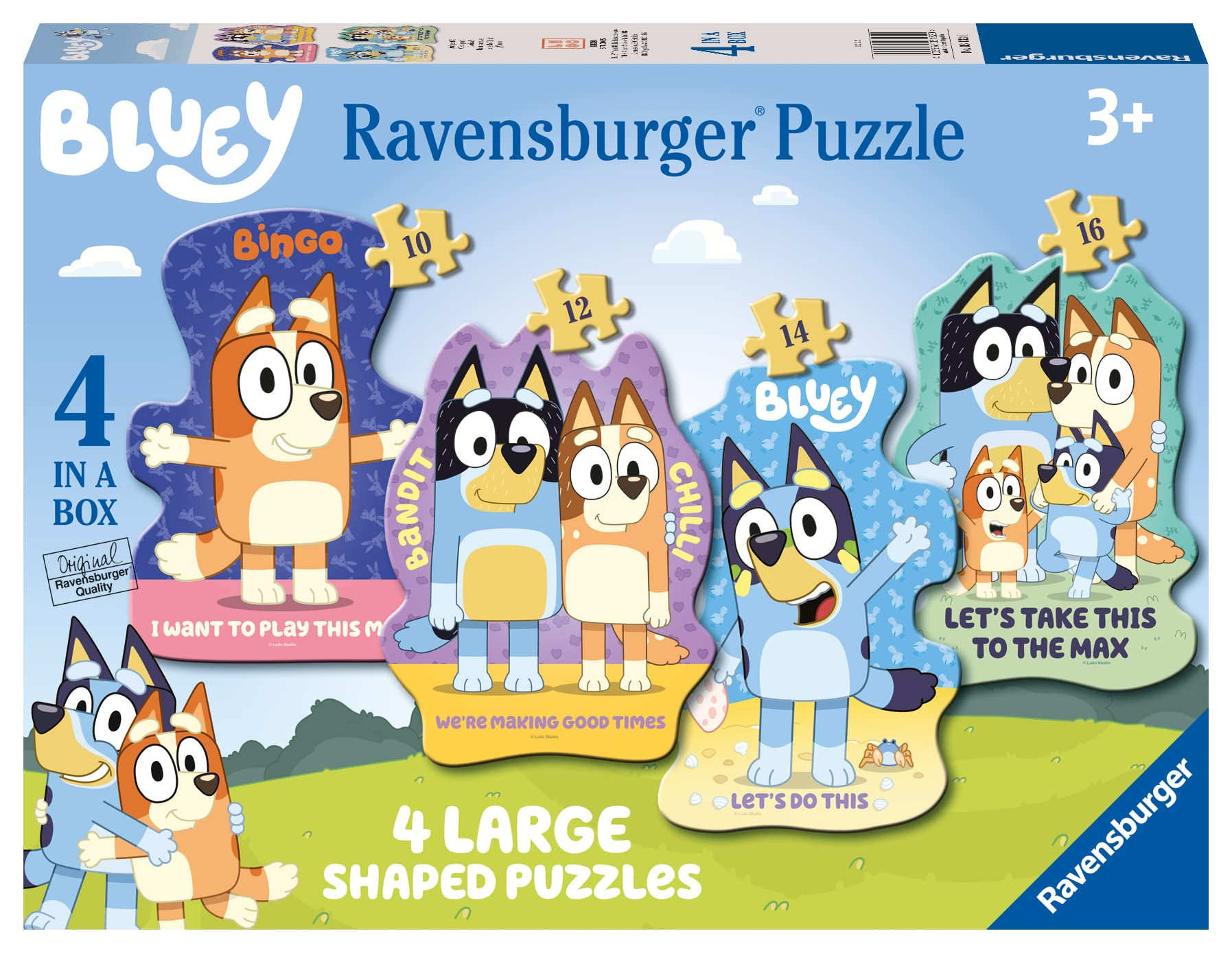 Ravensburger 4 Large Shaped Puzzles 3+ Let's do this!