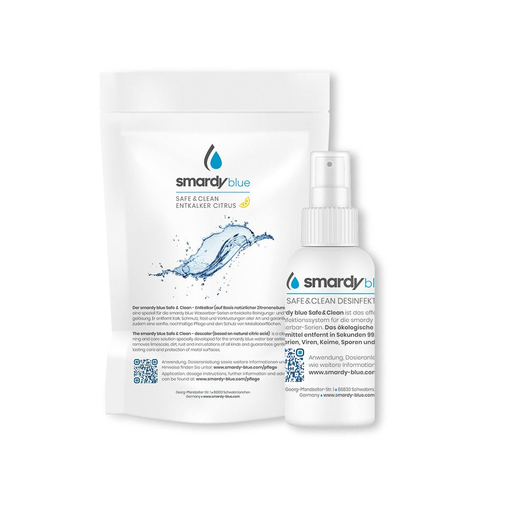 Safe & Clean Desinfektion & Entkalkung Citrus für Wasserbar miran™ | xiva™