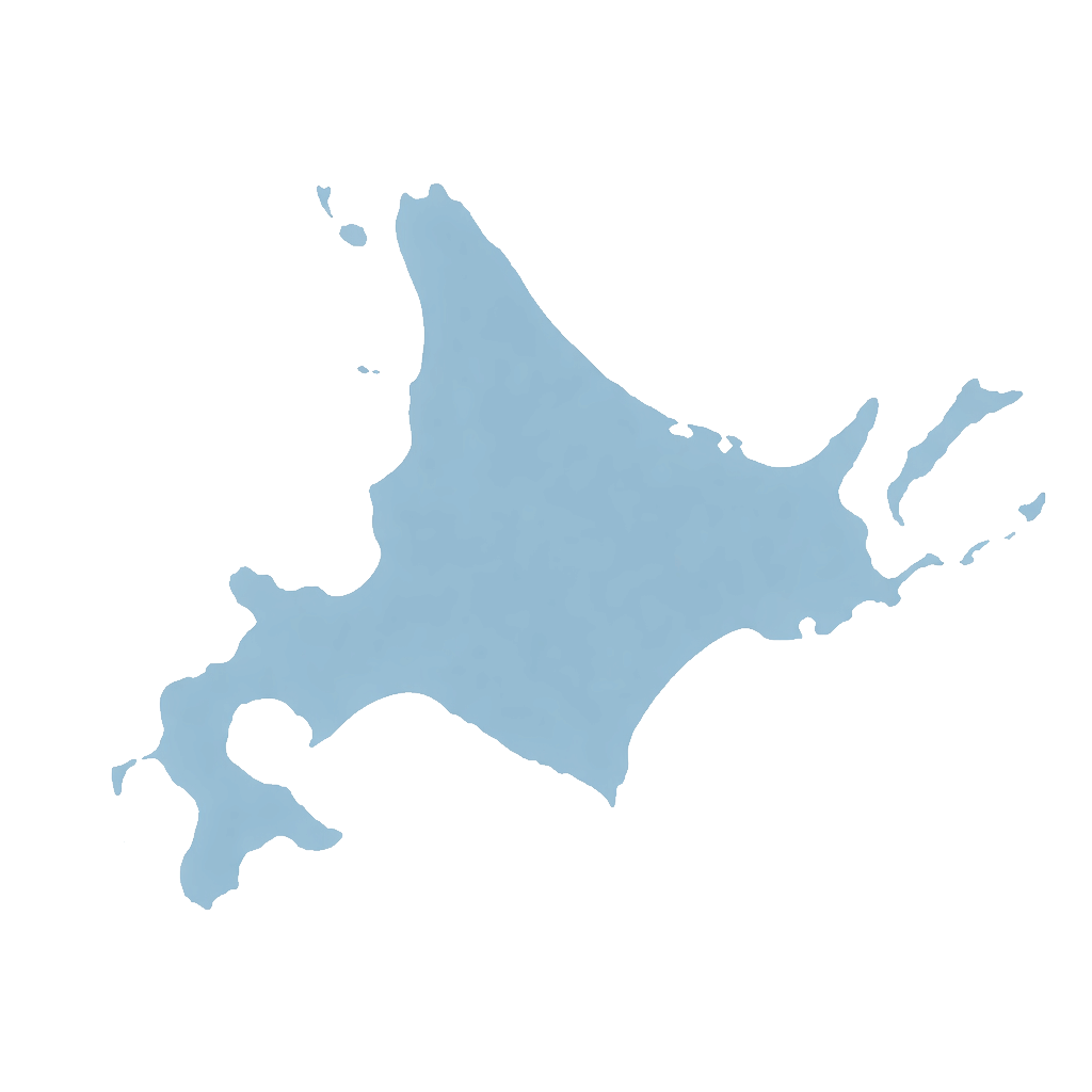 道内主要都市を双方向に結ぶ軽貨物配送の対応エリア地図