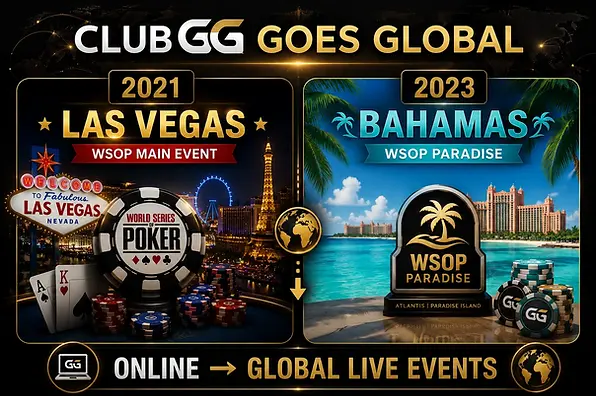 클럽지지 ClubGG 라스베이거스 WSOP와 바하마 WSOP Paradise 역사