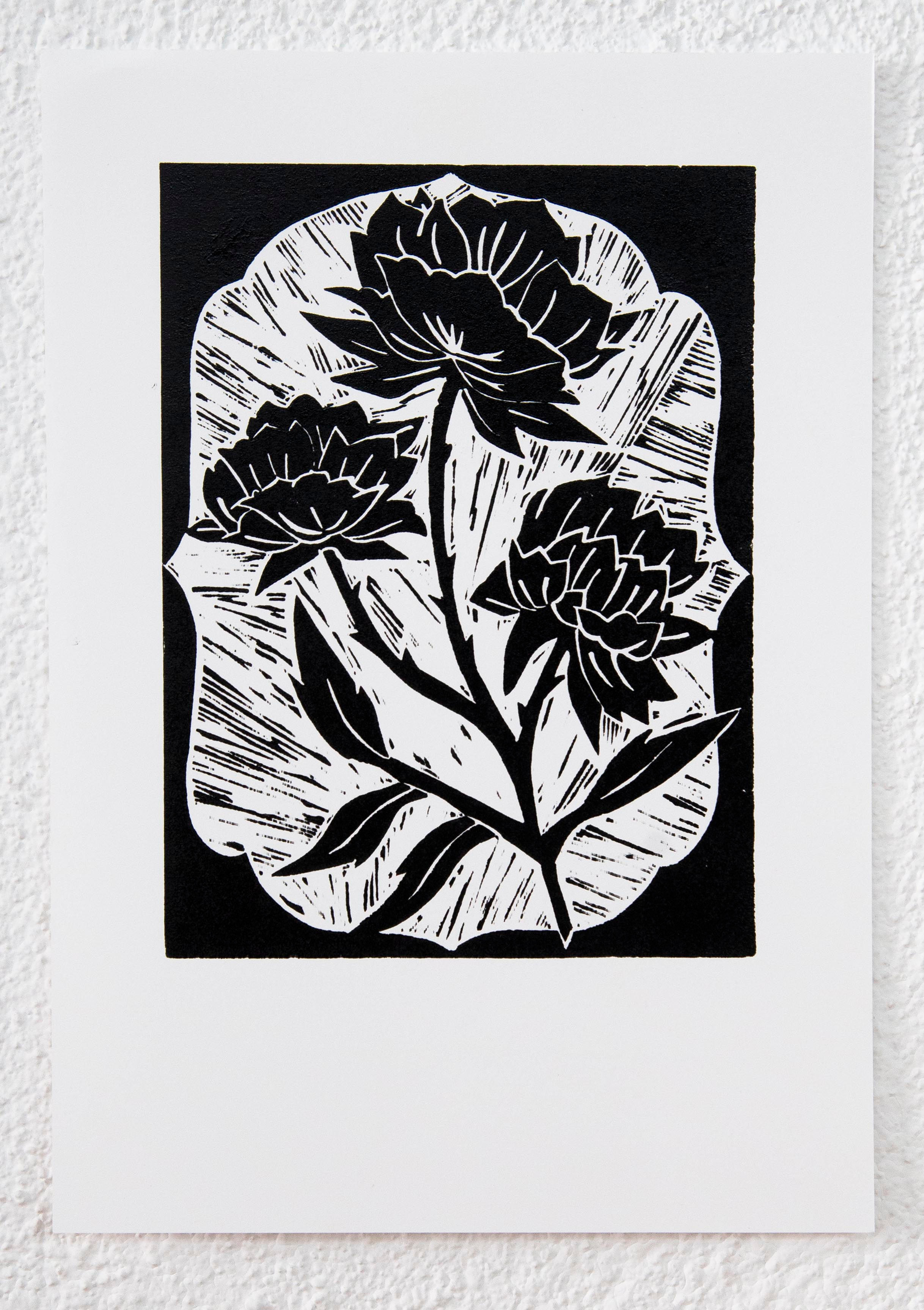 Estampa Flores Negras 4