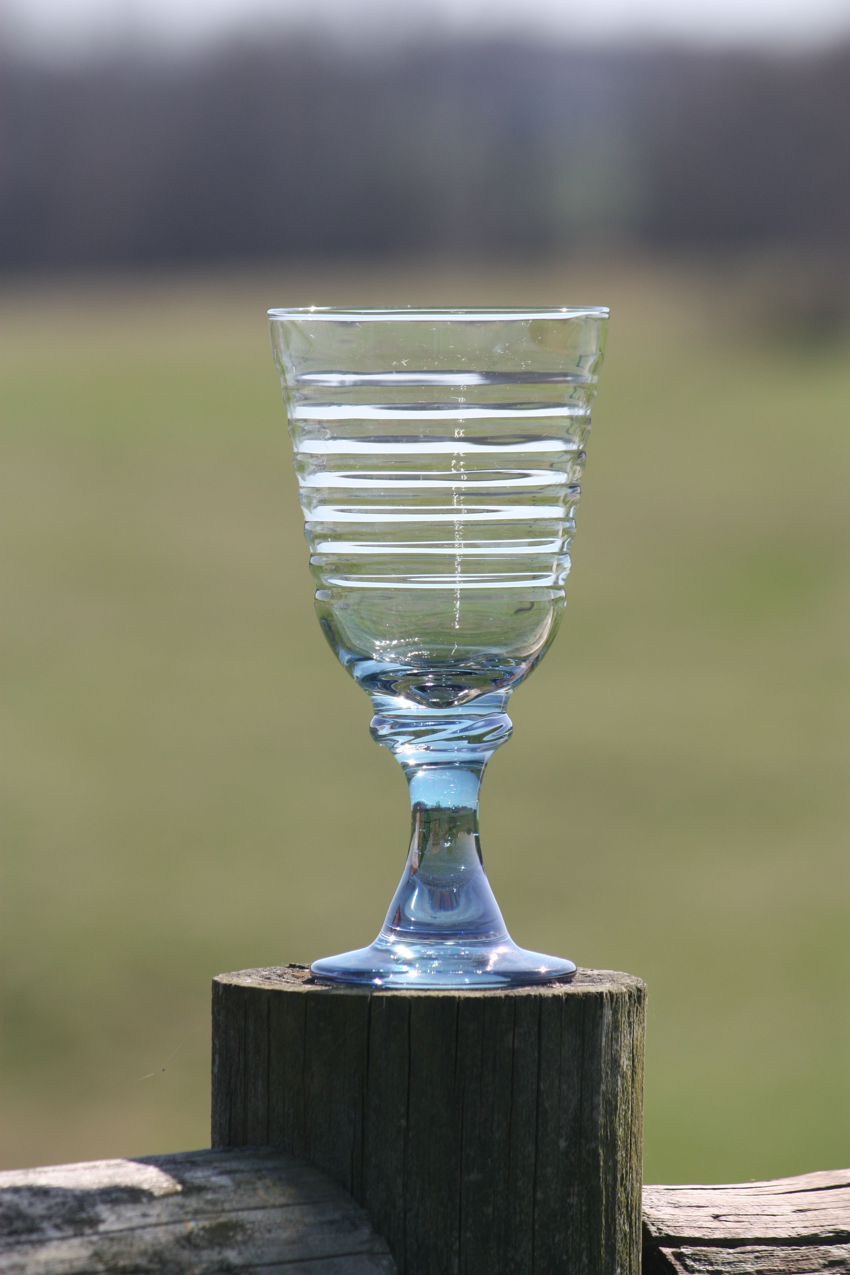 Libbey Sirrus Blue Goblet