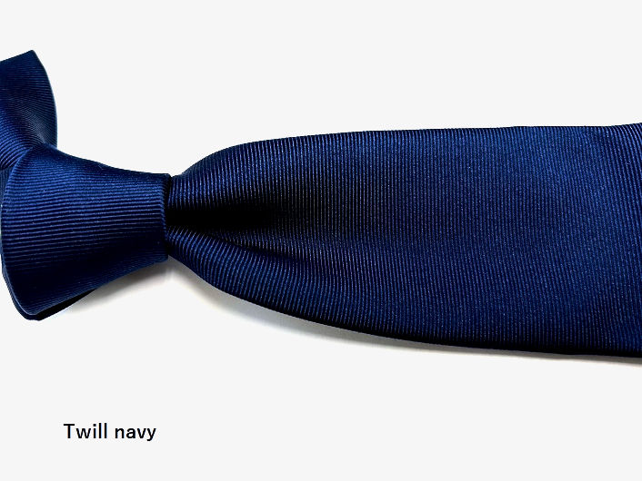 Thumbnail: NAVY SOLID Handmade Tie / 　ネイビー　無地　ハンドメイドタイ