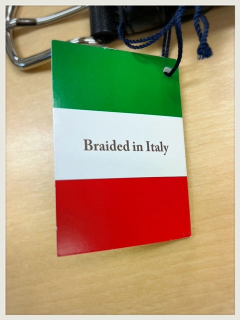 Thumbnail: Mesh Belt  Recycle leather  Domodosola  Italy /イタリア製サスティナブルレザー使用、