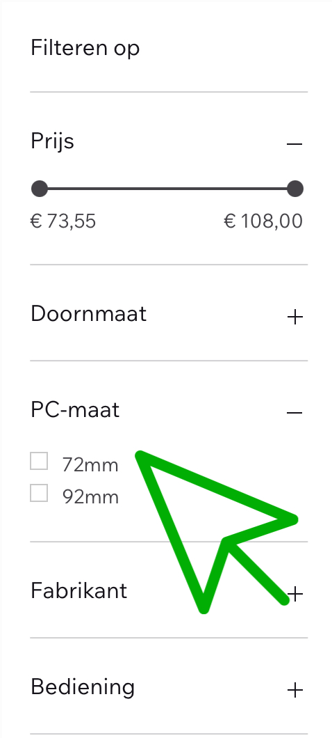Hoe meet ik de PC maat van een slot?