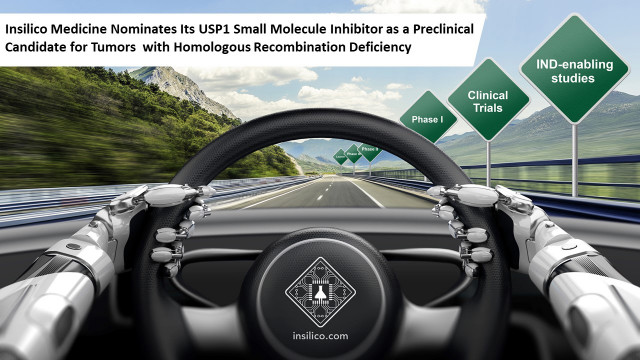 인실리코 메디슨 USP1 소분자 억제제, 상동 재조합 결핍 변이 치료 전임상 후보 물질 지정
