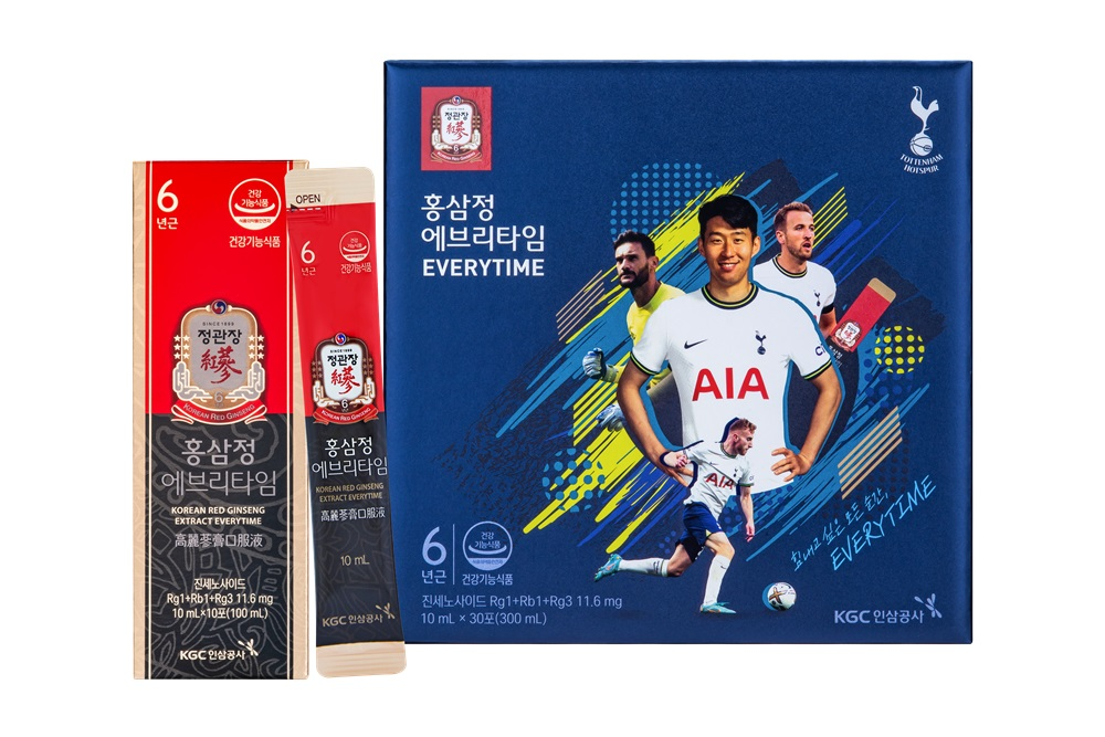 정관장, 손흥민 뛰는 토트넘 홋스퍼와 컬래버 ‘에브리타임 토트넘 에디션’ 출시
