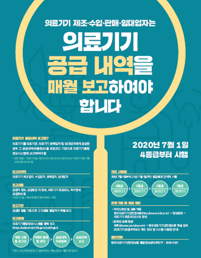 "7월 1일부터 매월 의료기기 공급내역보고 해야"