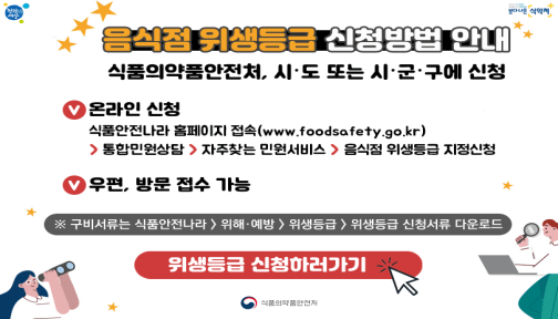 배달 음식에도 위생등급 광고 허용