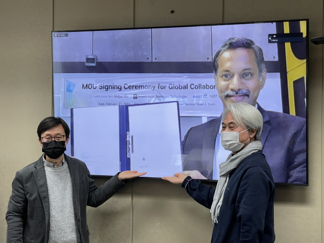 몰팩바이오, KAIST GCC-인도 암 진단 전문 기업과 3자 MOU 체결