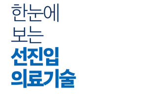 신의료기술평가 선진입 의료기술, 책자 하나로 비교 확인