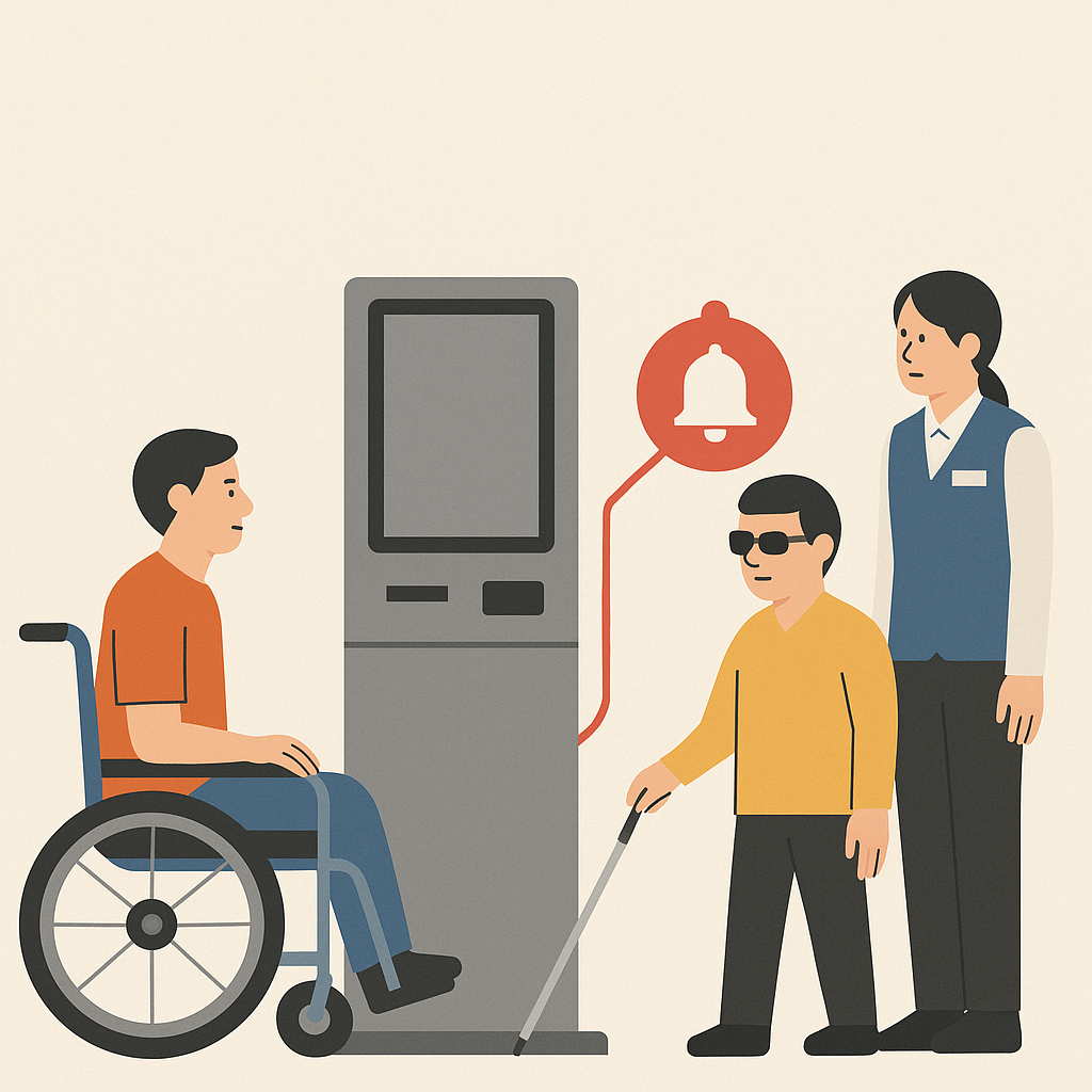 무인정보단말기, 장애인 접근성 여전히 부족