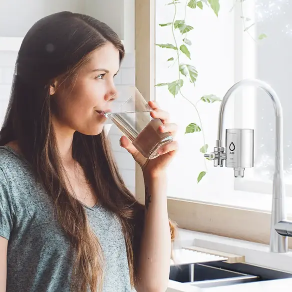 Alb Filter® Wasserfiltersystem aus Metall – hochwertige, modulare Filterlösung für sauberes Trinkwasser im Haushalt.