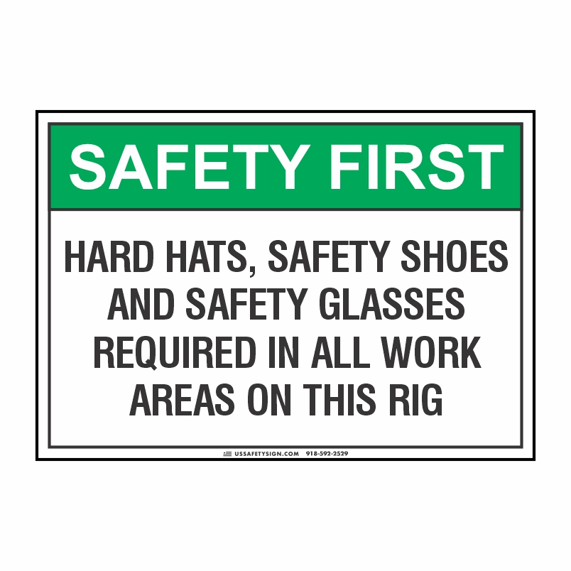 Safety First Signs
