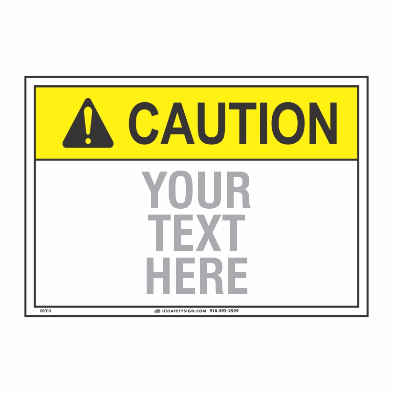 Custom caution SafetySigns
