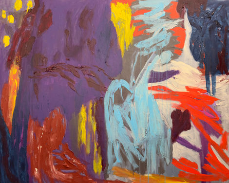 Trace (2026) Acrylic on canvas 91x73cm