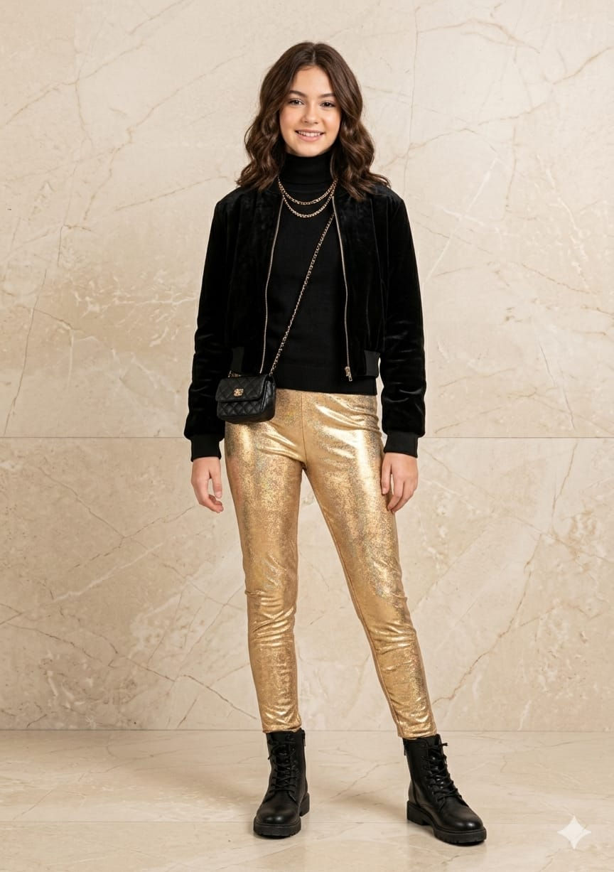 Calça Legging Grife Nosh Gold  tam 14