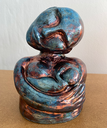 Mama, sculpture Raku Mélanie Veyrond