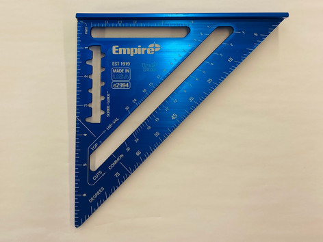 Empire 7 in. Laser Etched Aluminum Rafter Square