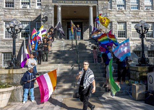 Newport Pride Flag Raising Ceremony