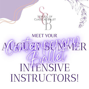 Meet your August Intensive Instructors!