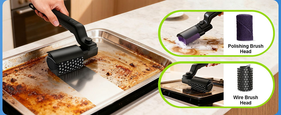 Miniatura: Electric BBQ Grill Brush Cleaner