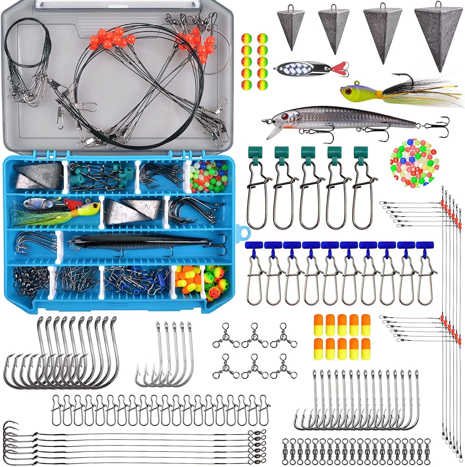 Surf Fishing Tackle Kit – Hooks, Swivels & Saltwater Rig Essentials