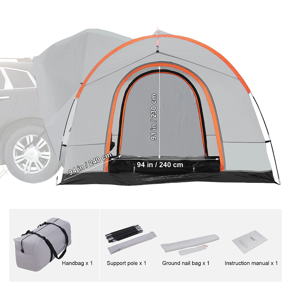 Thumbnail: SUV Camping Tent 8×8 | All-Weather Rainfly Shelter with Carry Bag