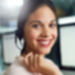 Women on the phone talking to a client