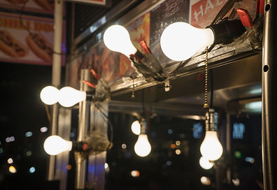 Streetlight Bulbs Display
