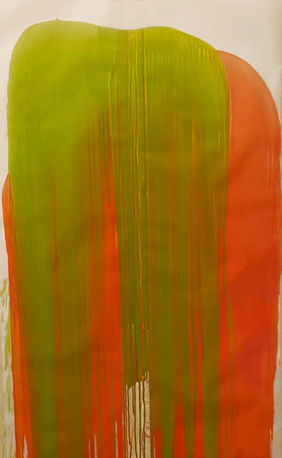 Peinture synthétique sur papier calque