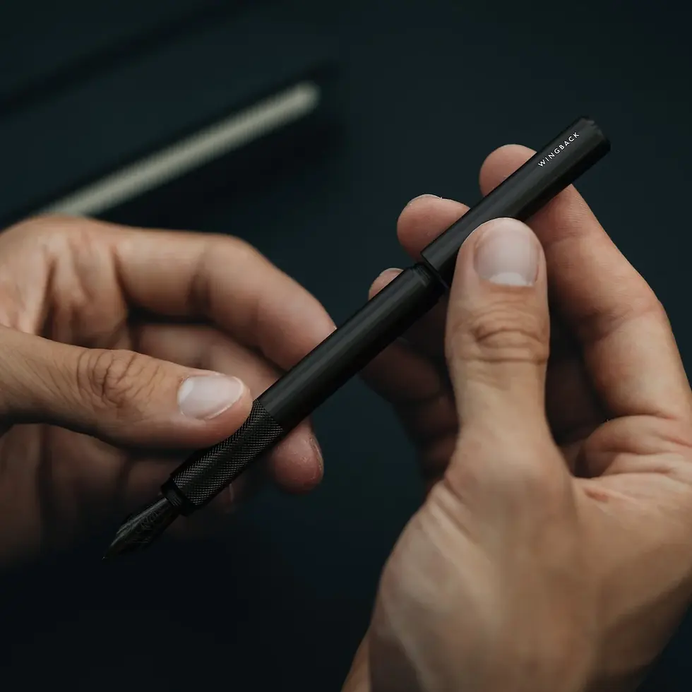 Thumbnail: Fountain Pen - Black Steel