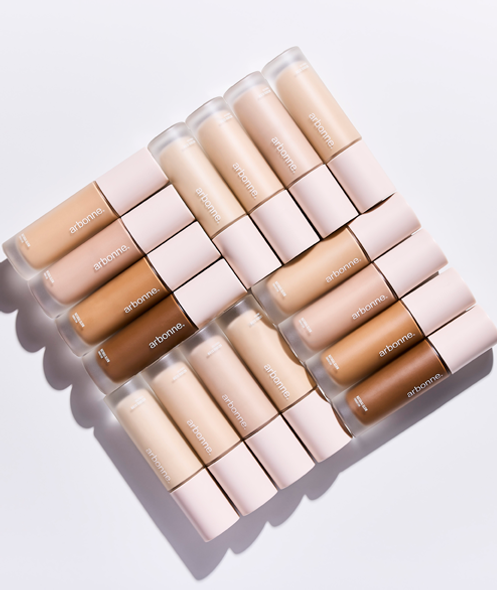 Foundation bottles for makeup course