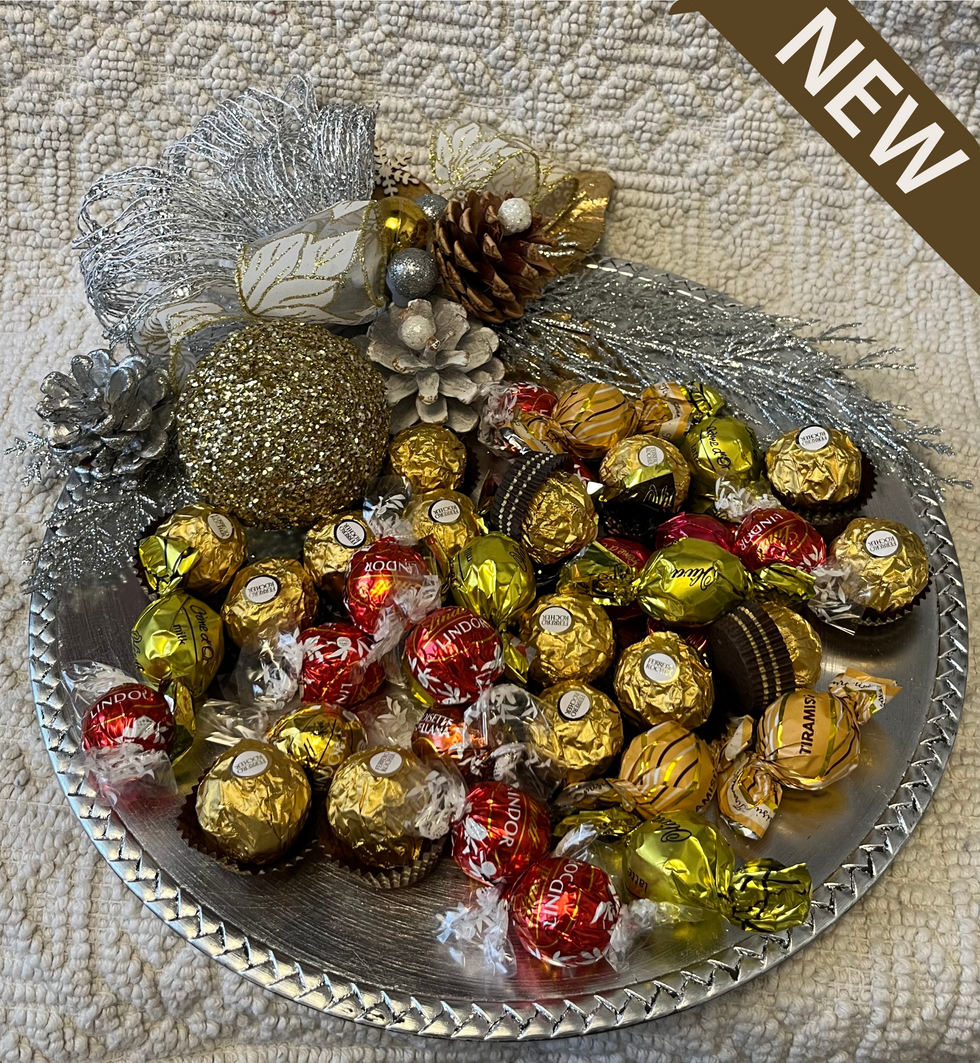 Metallic Chocolate Plate