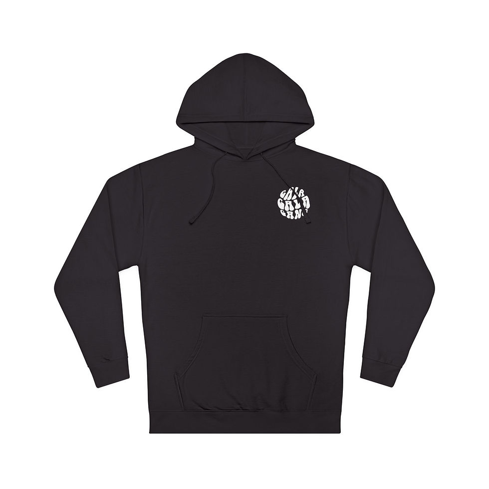 Circle Wave Hoodie - Black